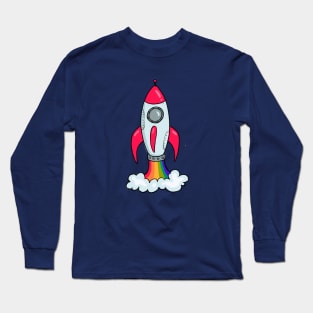 Rainbow Rocket Long Sleeve T-Shirt